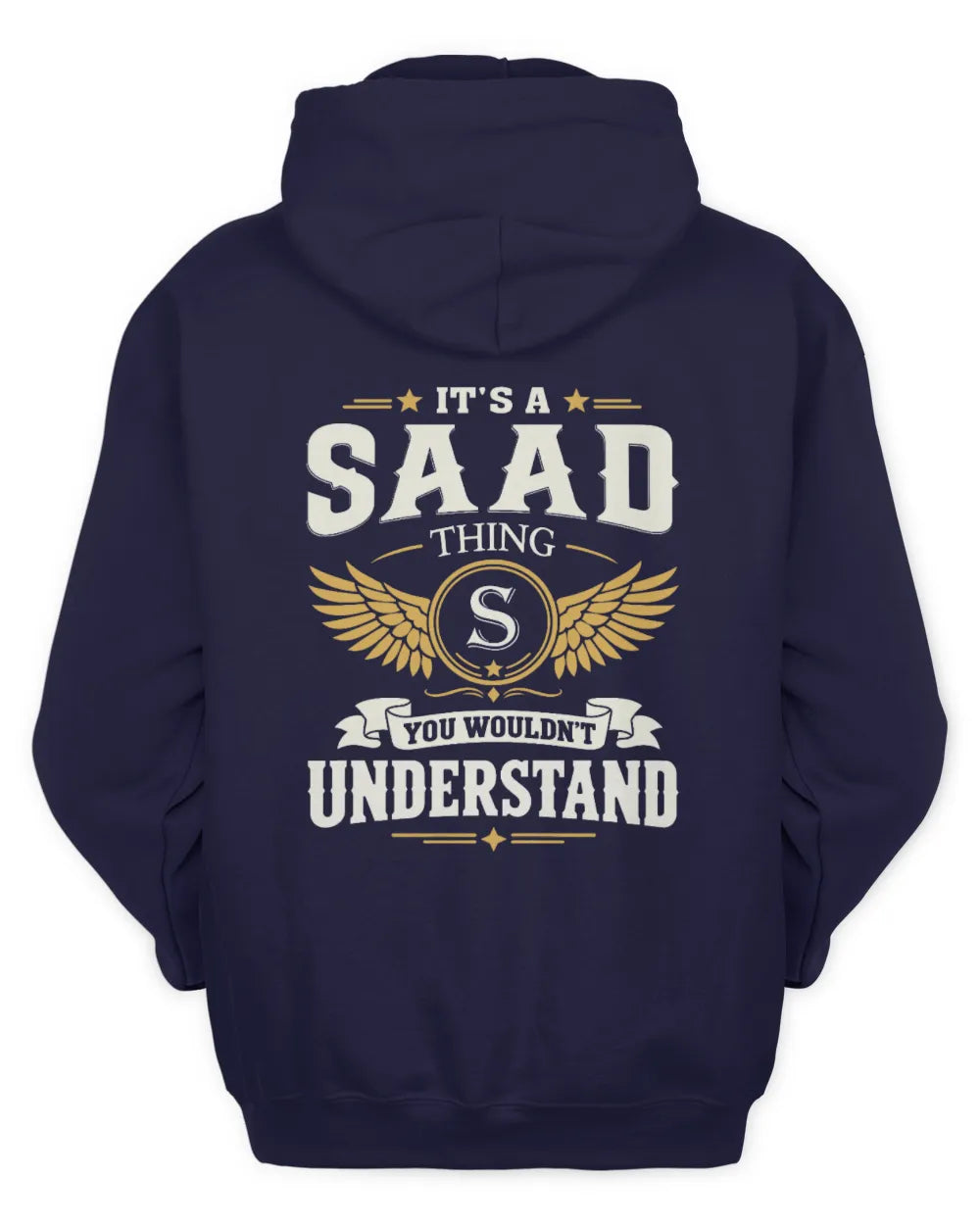 SAAD KT06-M008 It’s a [NAME] Thing – You Wouldn’t Understand | Personalized Vintage T-Shirt - Unisex Hoodie - Navy