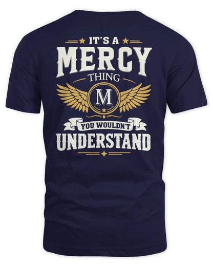 MERCY KT06-M008 It’s a [NAME] Thing – You Wouldn’t Understand | Personalized Vintage T-Shirt - Unisex Standard T-Shirt - Navy