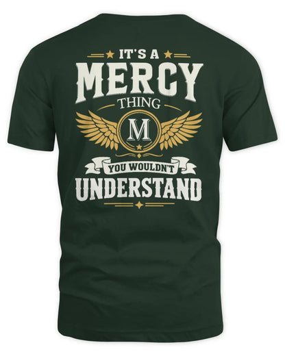 MERCY KT06-M008 It’s a [NAME] Thing – You Wouldn’t Understand | Personalized Vintage T-Shirt - Unisex Standard T-Shirt - Forest Green