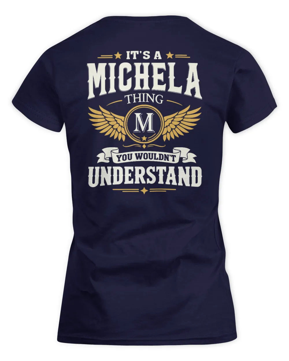 MICHELA KT06-M008 It’s a [NAME] Thing – You Wouldn’t Understand | Personalized Vintage T-Shirt - Women's Standard T-Shirt - Navy