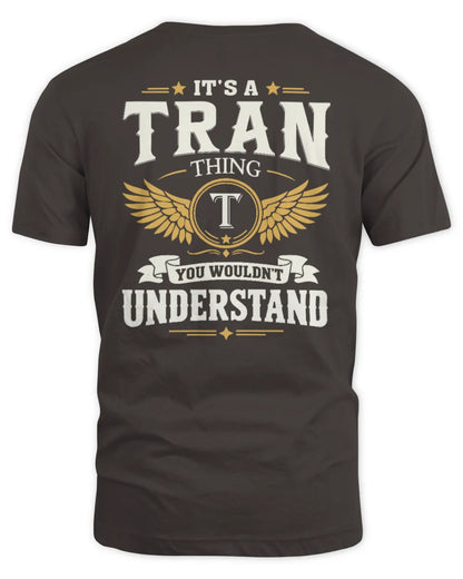 TRAN KT06-M008 It’s a [NAME] Thing – You Wouldn’t Understand | Personalized Vintage T-Shirt - Unisex Standard T-Shirt - Dark Chocolate