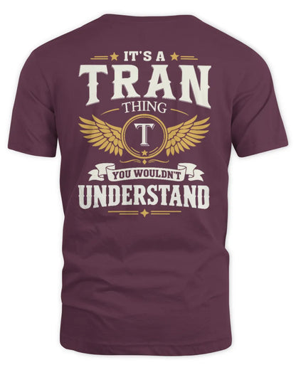 TRAN KT06-M008 It’s a [NAME] Thing – You Wouldn’t Understand | Personalized Vintage T-Shirt - Unisex Standard T-Shirt - Maroon