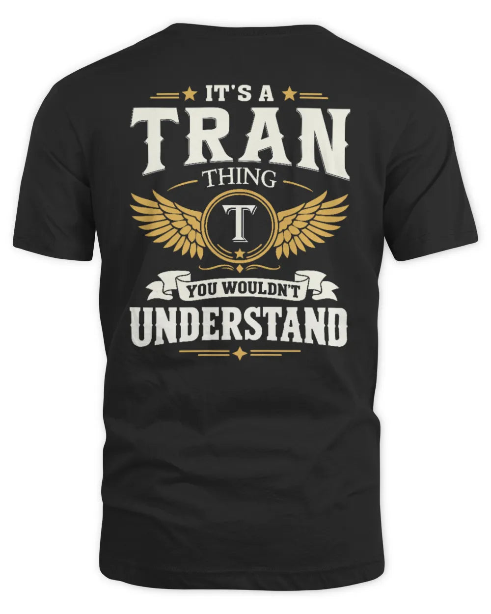 TRAN KT06-M008 It’s a [NAME] Thing – You Wouldn’t Understand | Personalized Vintage T-Shirt - Unisex Standard T-Shirt - Black