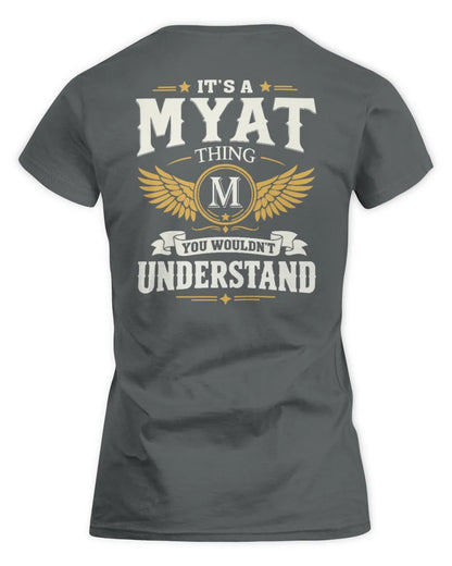 MYAT KT06-M008 It’s a [NAME] Thing – You Wouldn’t Understand | Personalized Vintage T-Shirt - Women's Standard T-Shirt - Charcoal