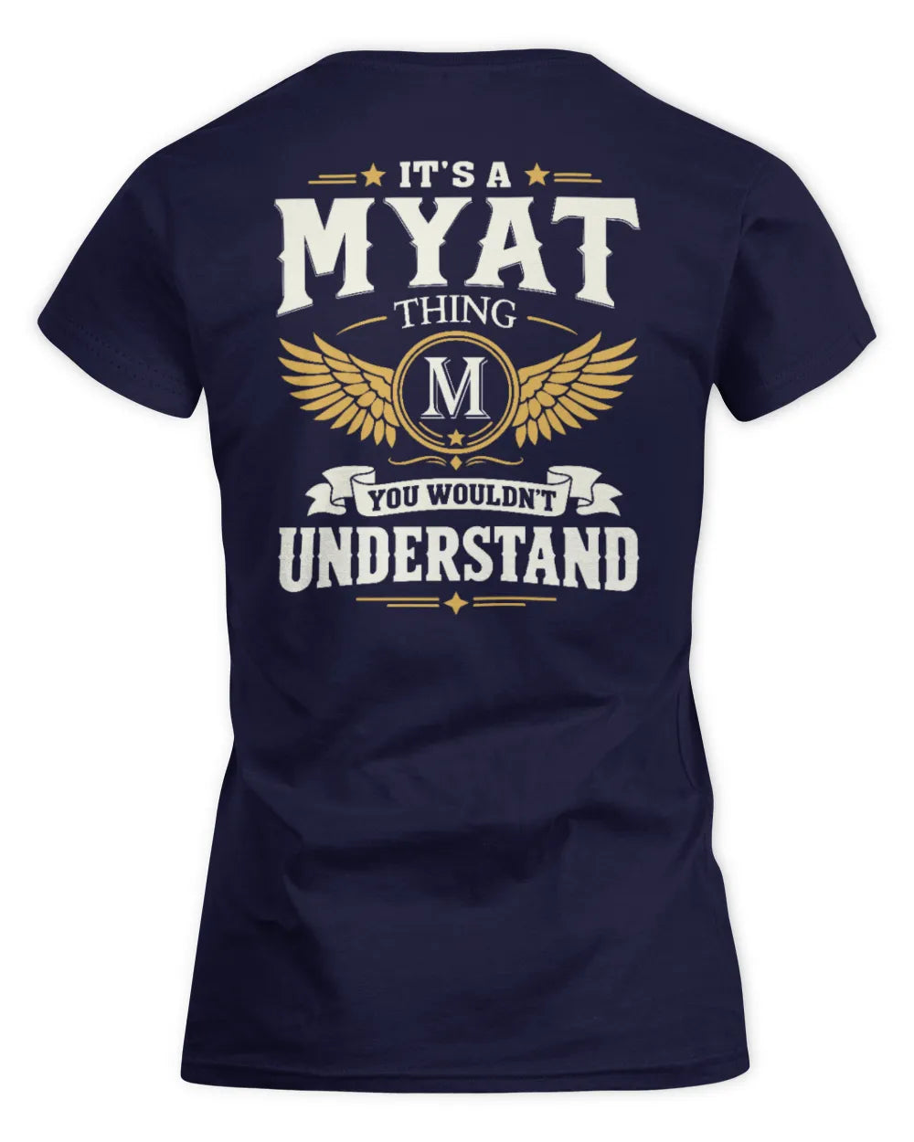 MYAT KT06-M008 It’s a [NAME] Thing – You Wouldn’t Understand | Personalized Vintage T-Shirt - Women's Standard T-Shirt - Navy