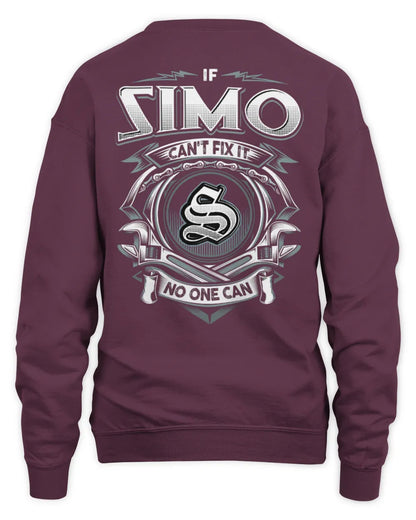SIMO AP81-K4-626 - Personalized Ahmed Quote Apparel “If Ahmed Can't Fix It, No One Can” - Unisex Sweatshirt - Maroon