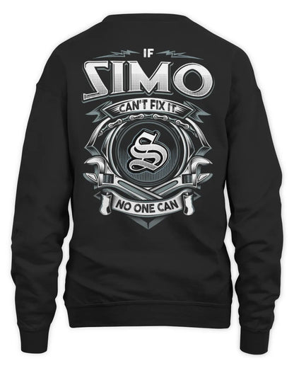 SIMO AP81-K4-626 - Personalized Ahmed Quote Apparel “If Ahmed Can't Fix It, No One Can” - Unisex Sweatshirt - Black