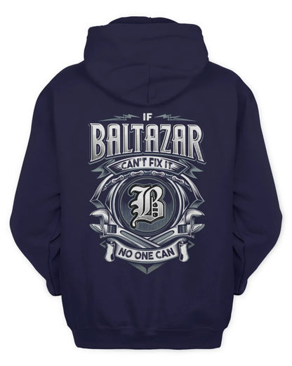 BALTAZAR AP81-K4-626 - Personalized Ahmed Quote Apparel “If Ahmed Can't Fix It, No One Can” - Unisex Hoodie - Navy