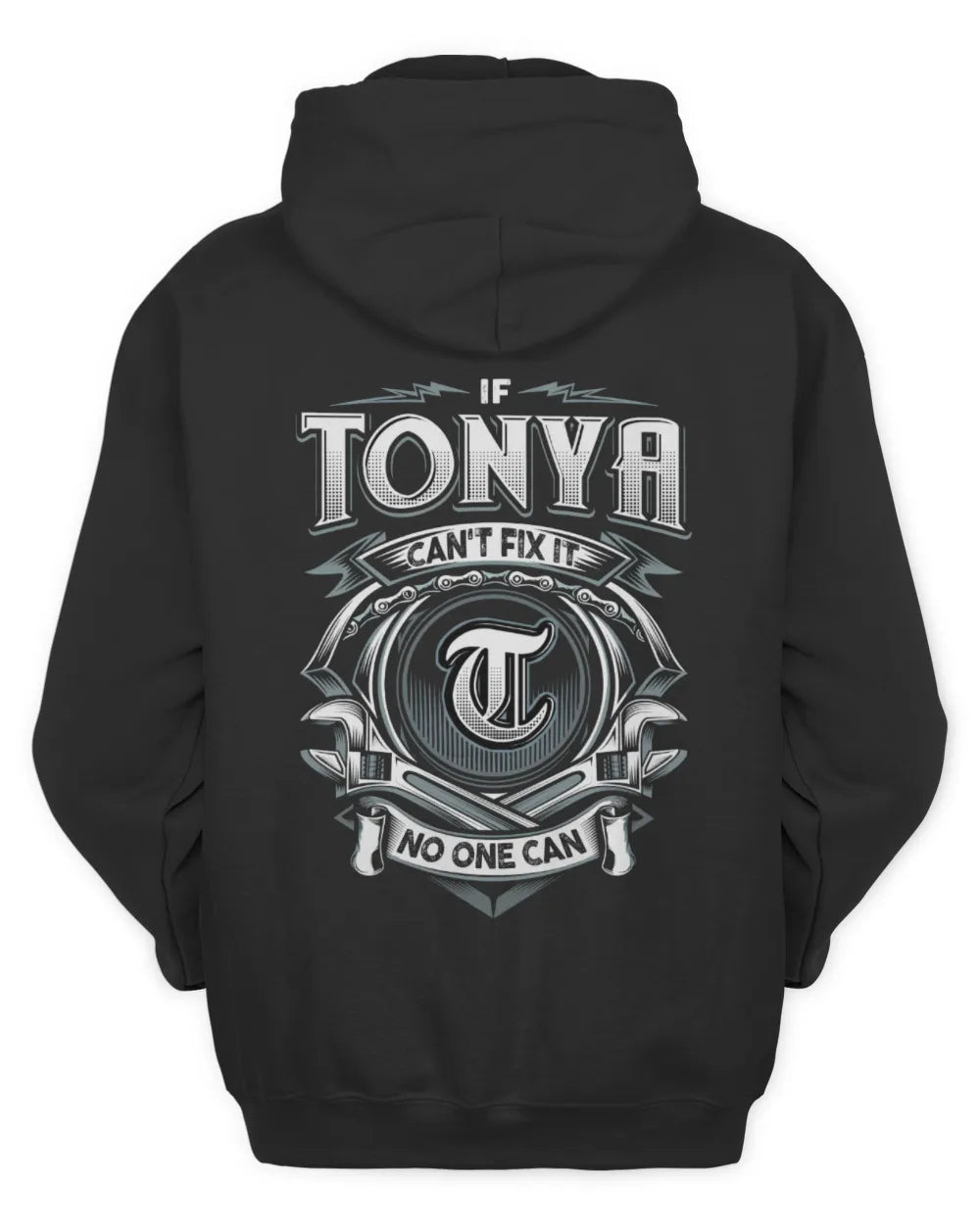 TONYA AP81-K4-626 - Personalized Ahmed Quote Apparel “If Ahmed Can't Fix It, No One Can” - Unisex Hoodie - Black