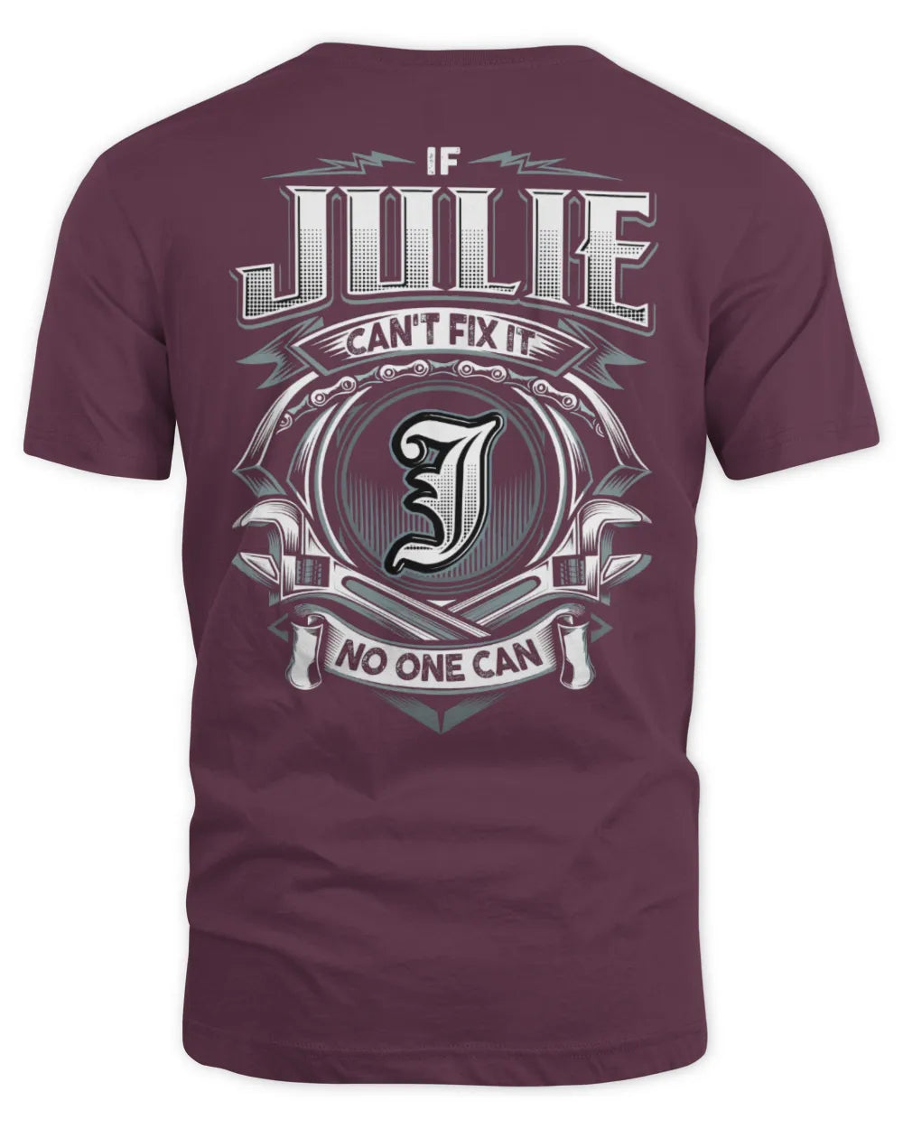 JULIE AP81-K4-626 - Personalized Ahmed Quote Apparel “If Ahmed Can't Fix It, No One Can” - Unisex Standard T-Shirt - Maroon