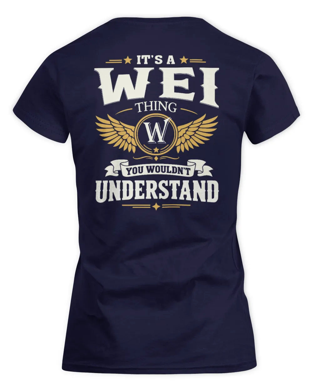 WEI KT06-M008 It’s a [NAME] Thing – You Wouldn’t Understand | Personalized Vintage T-Shirt - Women's Standard T-Shirt - Navy
