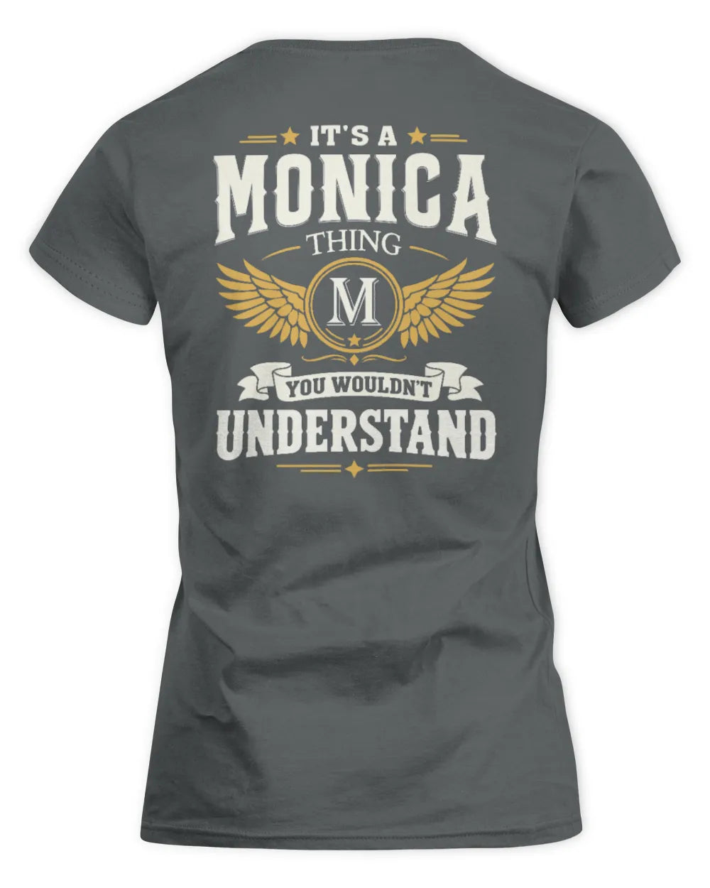 MONICA KT06-M008 It’s a [NAME] Thing – You Wouldn’t Understand | Personalized Vintage T-Shirt - Women's Standard T-Shirt - Charcoal