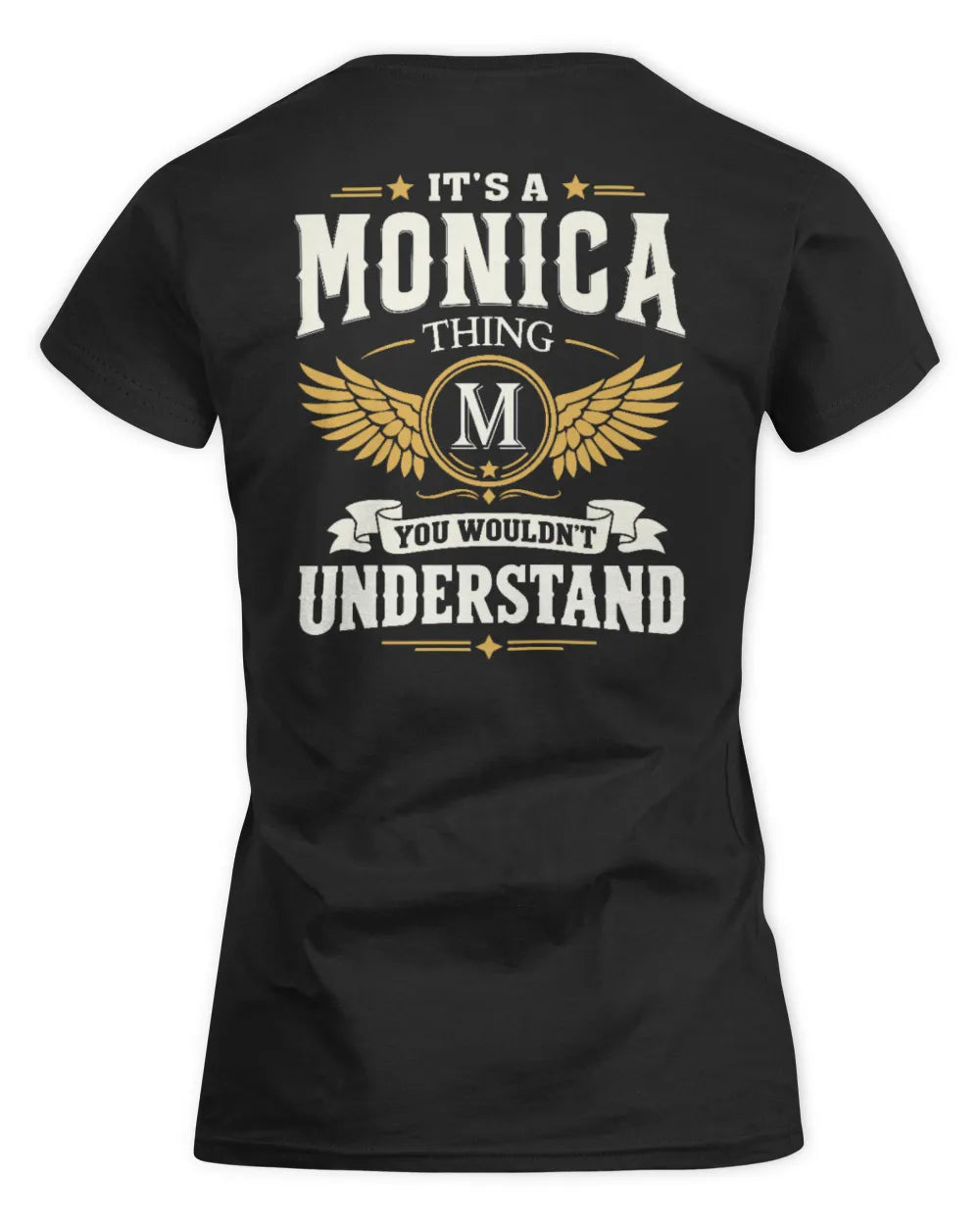 MONICA KT06-M008 It’s a [NAME] Thing – You Wouldn’t Understand | Personalized Vintage T-Shirt - Women's Standard T-Shirt - Black