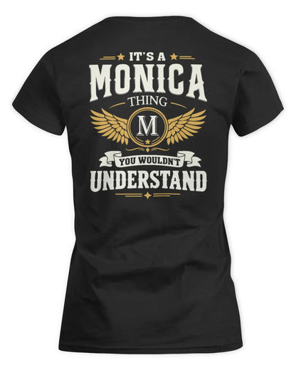 MONICA KT06-M008 It’s a [NAME] Thing – You Wouldn’t Understand | Personalized Vintage T-Shirt - Women's Standard T-Shirt - Black