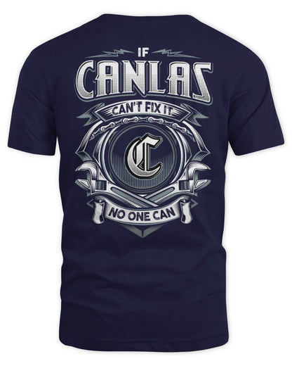 CANLAS AP81-K4-626 - Personalized Ahmed Quote Apparel “If Ahmed Can't Fix It, No One Can” - Unisex Standard T-Shirt - Navy