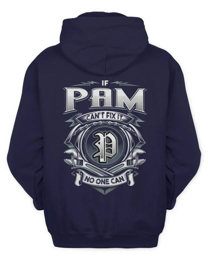 PAM AP81-K4-626 - Personalized Ahmed Quote Apparel “If Ahmed Can't Fix It, No One Can” - Unisex Hoodie - Navy