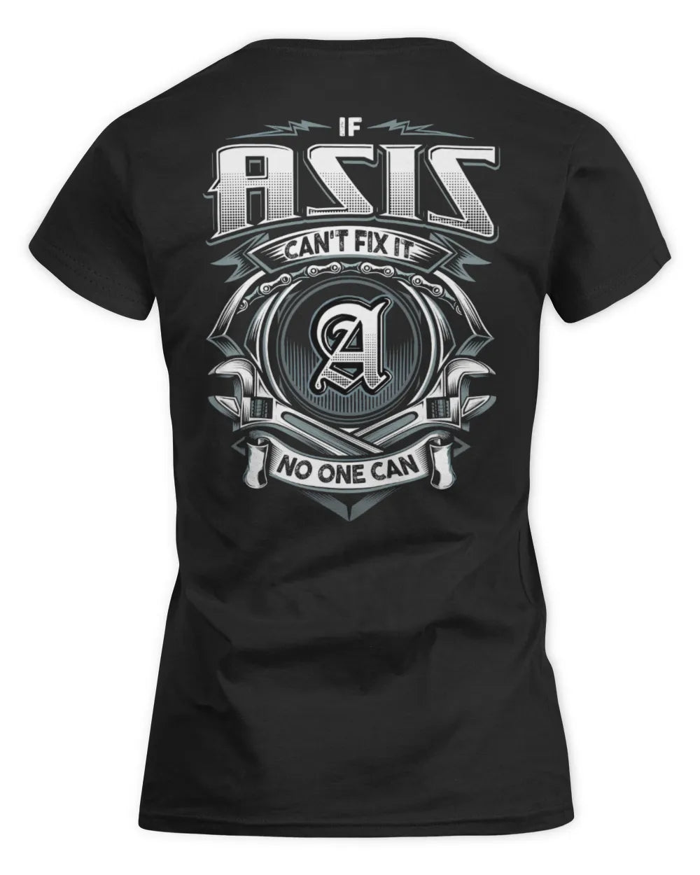 ASIS AP81-K4-626 - Personalized Ahmed Quote Apparel “If Ahmed Can't Fix It, No One Can” - Women's Standard T-Shirt - Black