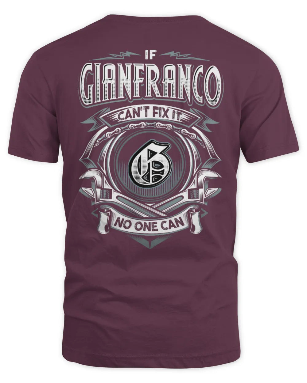 GIANFRANCO AP81-K4-626 - Personalized Ahmed Quote Apparel “If Ahmed Can't Fix It, No One Can” - Unisex Standard T-Shirt - Maroon