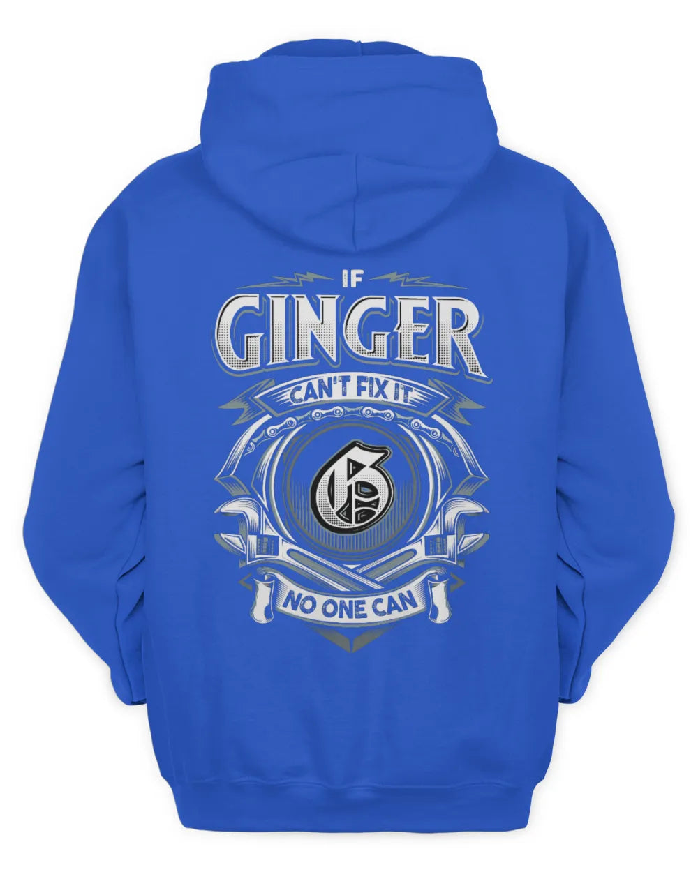 GINGER AP81-K4-626 - Personalized Ahmed Quote Apparel “If Ahmed Can't Fix It, No One Can” - Unisex Hoodie - Royal