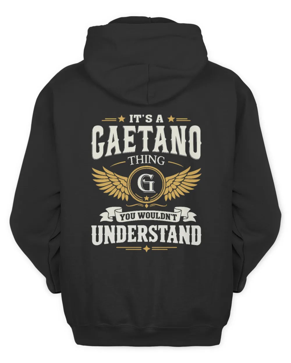 GAETANO KT06-M008 It’s a [NAME] Thing – You Wouldn’t Understand | Personalized Vintage T-Shirt - Unisex Hoodie - Black