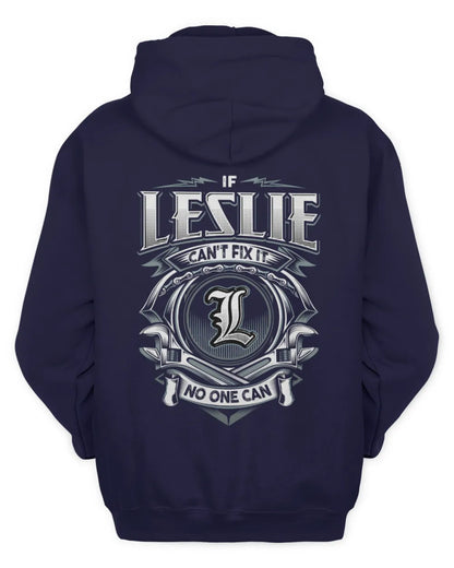LESLIE AP81-K4-626 - Personalized Ahmed Quote Apparel “If Ahmed Can't Fix It, No One Can” - Unisex Hoodie - Navy