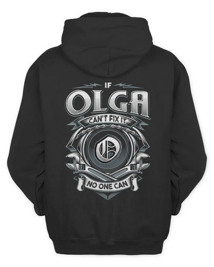 OLGA AP81-K4-626 - Personalized Ahmed Quote Apparel “If Ahmed Can't Fix It, No One Can” - Unisex Hoodie - Black