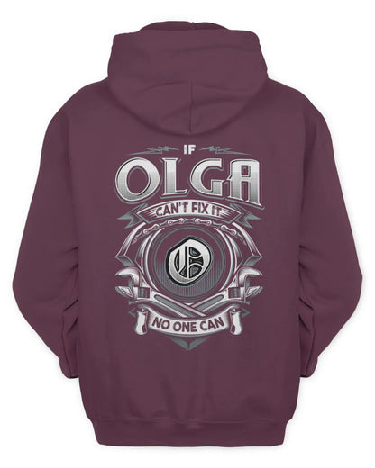 OLGA AP81-K4-626 - Personalized Ahmed Quote Apparel “If Ahmed Can't Fix It, No One Can” - Unisex Hoodie - Maroon