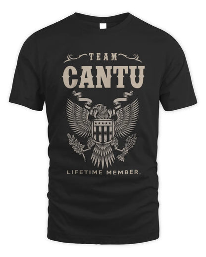 CANTU TP06-K82 – Personalized Classic Style Apparel “Team NAME Lifetime Member” - Unisex Standard T-Shirt - Black