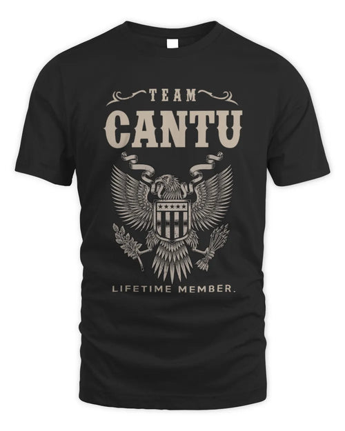 CANTU TP06-K82 – Personalized Classic Style Apparel “Team NAME Lifetime Member” - Unisex Standard T-Shirt - Black