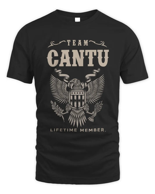 CANTU TP06-K82 – Personalized Classic Style Apparel “Team NAME Lifetime Member” - Unisex Standard T-Shirt - Black