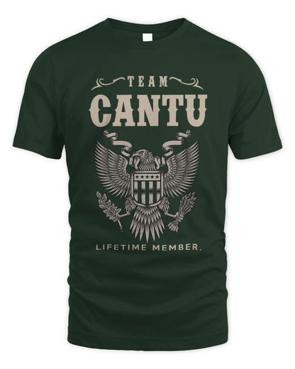 CANTU TP06-K82 – Personalized Classic Style Apparel “Team NAME Lifetime Member” - Unisex Standard T-Shirt - Forest Green