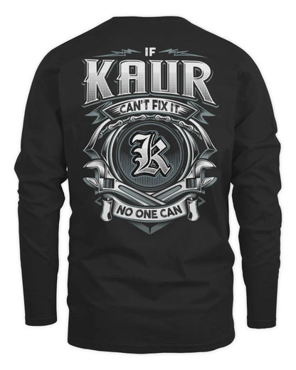 KAUR AP81-K4-626 - Personalized Ahmed Quote Apparel “If Ahmed Can't Fix It, No One Can” - Men's Long Sleeved T-Shirt - Black