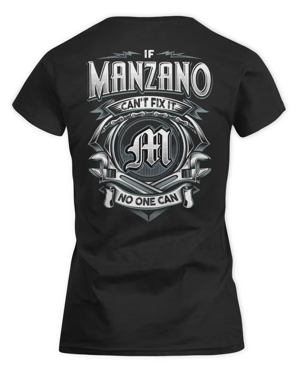 MANZANO AP81-K4-626 - Personalized Ahmed Quote Apparel “If Ahmed Can't Fix It, No One Can” - Women's Standard T-Shirt - Black