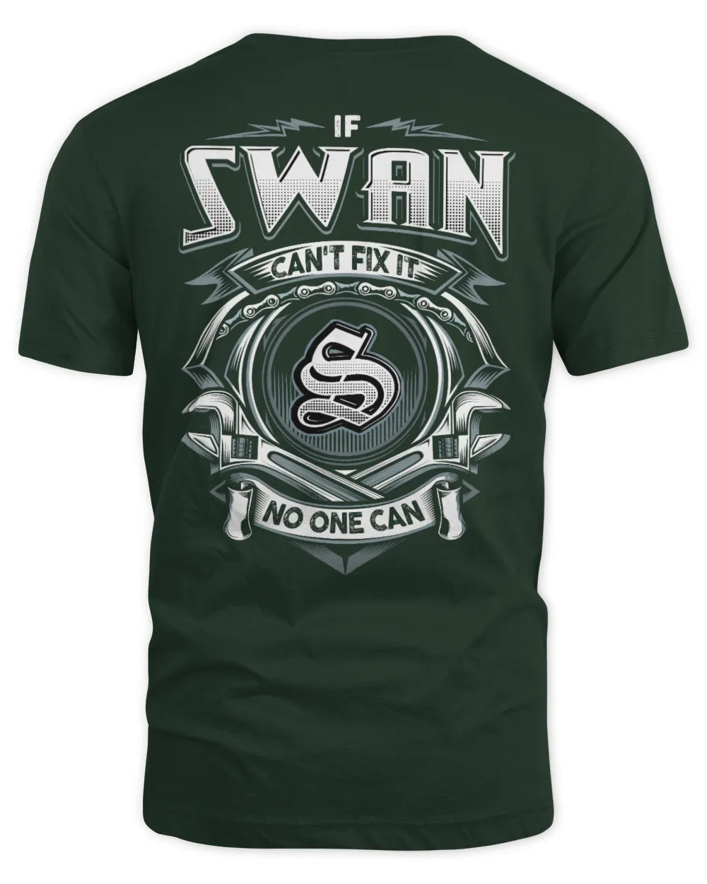 SWAN AP81-K4-626 - Personalized Ahmed Quote Apparel “If Ahmed Can't Fix It, No One Can” - Unisex Standard T-Shirt - Forest Green