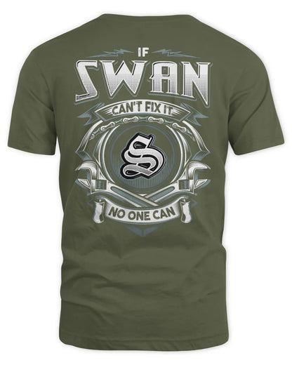 SWAN AP81-K4-626 - Personalized Ahmed Quote Apparel “If Ahmed Can't Fix It, No One Can” - Unisex Standard T-Shirt - Military Green