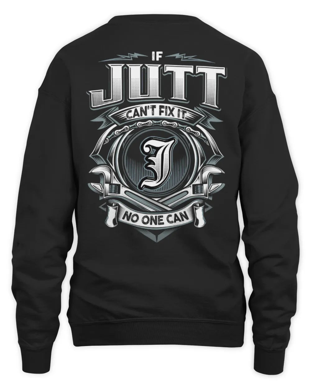JUTT AP81-K4-626 - Personalized Ahmed Quote Apparel “If Ahmed Can't Fix It, No One Can” - Unisex Sweatshirt - Black