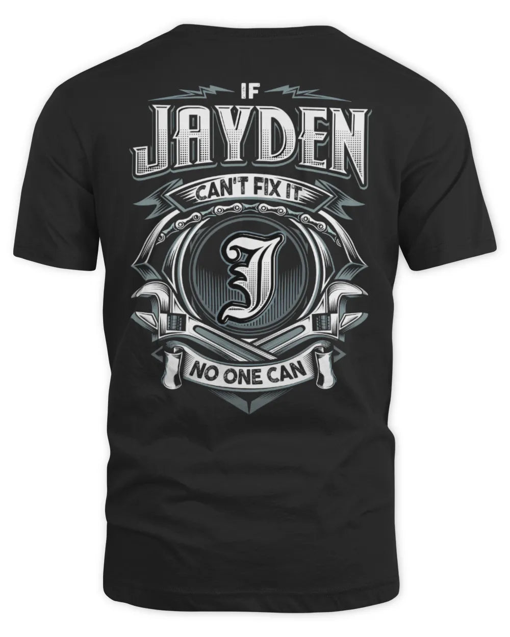JAYDEN AP81-K4-626 - Personalized Ahmed Quote Apparel “If Ahmed Can't Fix It, No One Can” - Unisex Standard T-Shirt - Black