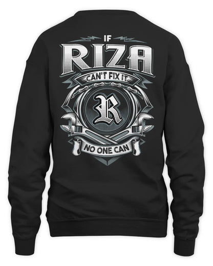 RIZA AP81-K4-626 - Personalized Ahmed Quote Apparel “If Ahmed Can't Fix It, No One Can” - Unisex Sweatshirt - Black