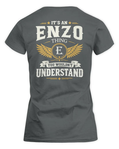 ENZO KT06-M008 It’s a [NAME] Thing – You Wouldn’t Understand | Personalized Vintage T-Shirt - Women's Standard T-Shirt - Charcoal