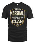 MARSHALL NT1-K008 Cross A/An NAME, You Deal With the Whole Clan | Personalized Vintage T-Shirt - Unisex Standard T-Shirt - Black