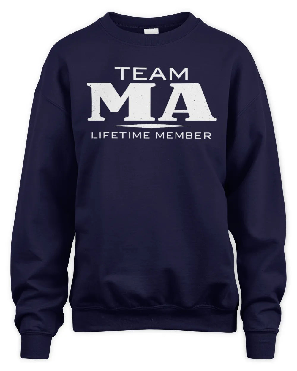 MA BL62-K4-128 - Personalized “Team NAME Lifetime Member” - Unisex Sweatshirt - Navy