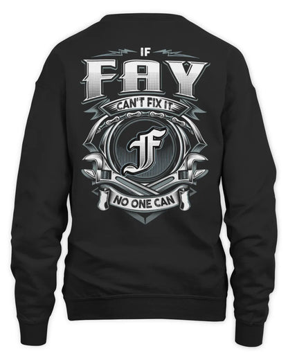 FAY AP81-K4-626 - Personalized Ahmed Quote Apparel “If Ahmed Can't Fix It, No One Can” - Unisex Sweatshirt - Black