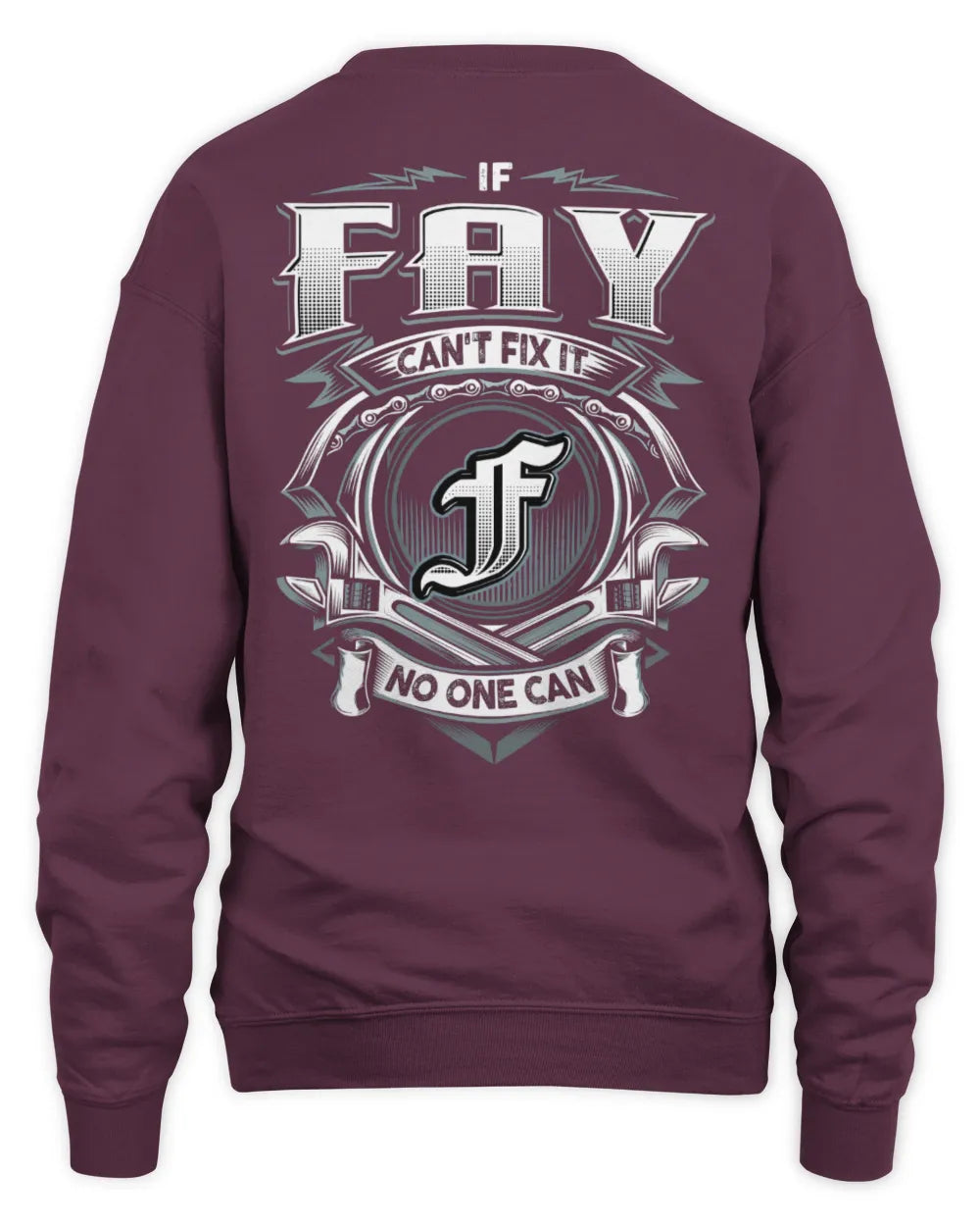FAY AP81-K4-626 - Personalized Ahmed Quote Apparel “If Ahmed Can't Fix It, No One Can” - Unisex Sweatshirt - Maroon