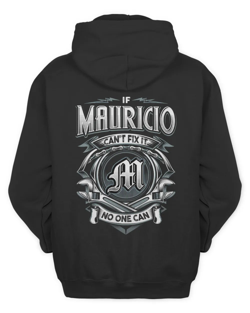 MAURICIO AP81-K4-626 - Personalized Ahmed Quote Apparel “If Ahmed Can't Fix It, No One Can” - Unisex Hoodie - Black