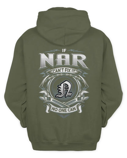 NAR AP81-K4-626 - Personalized Ahmed Quote Apparel “If Ahmed Can't Fix It, No One Can” - Unisex Hoodie - Military Green