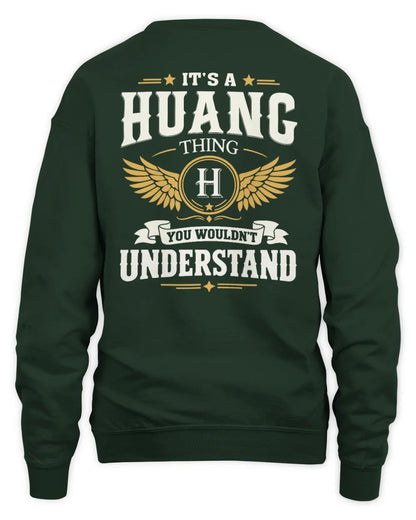 HUANG KT06-M008 It’s a [NAME] Thing – You Wouldn’t Understand | Personalized Vintage T-Shirt - Unisex Sweatshirt - Forest Green