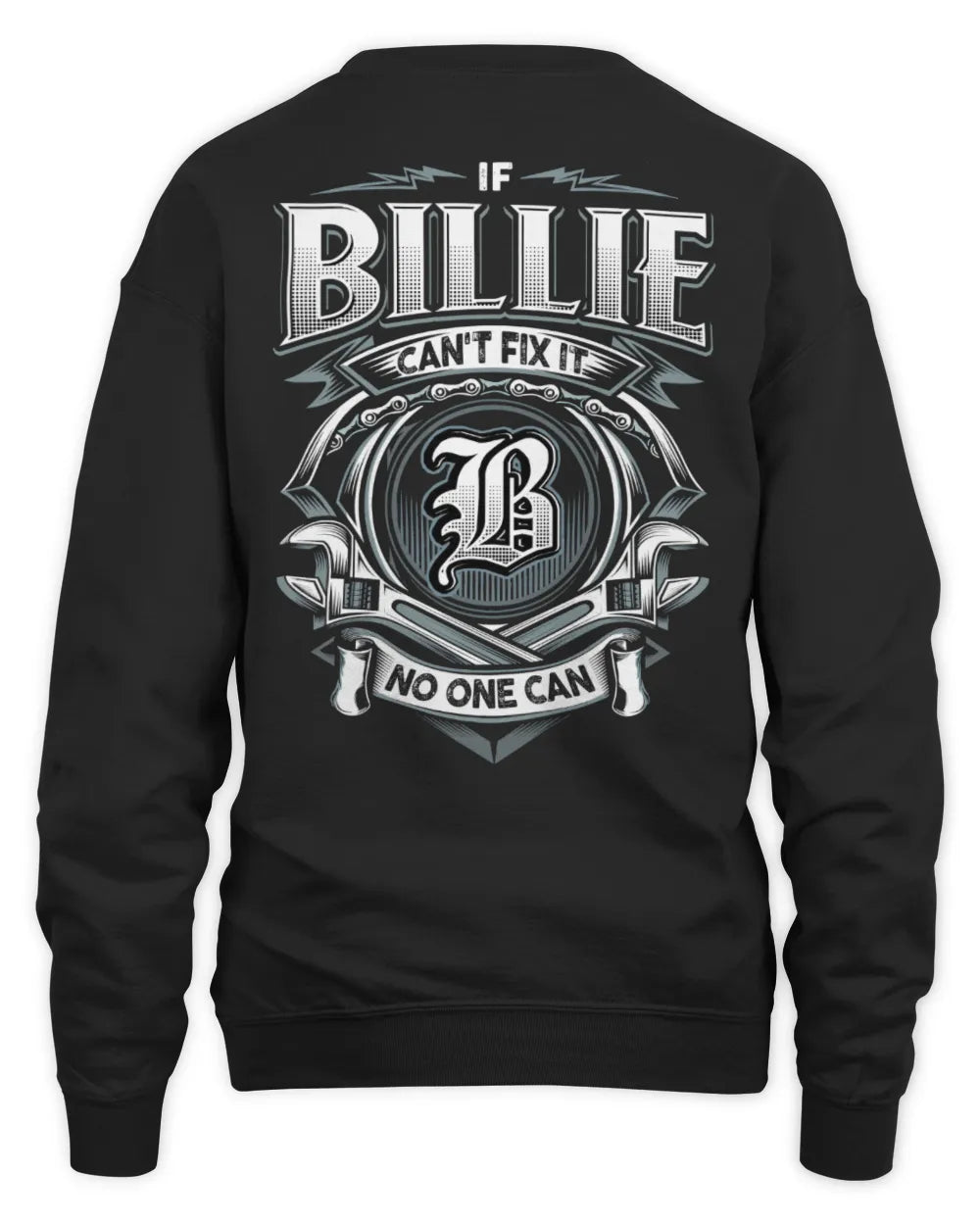 BILLIE AP81-K4-626 - Personalized Ahmed Quote Apparel “If Ahmed Can't Fix It, No One Can” - Unisex Sweatshirt - Black