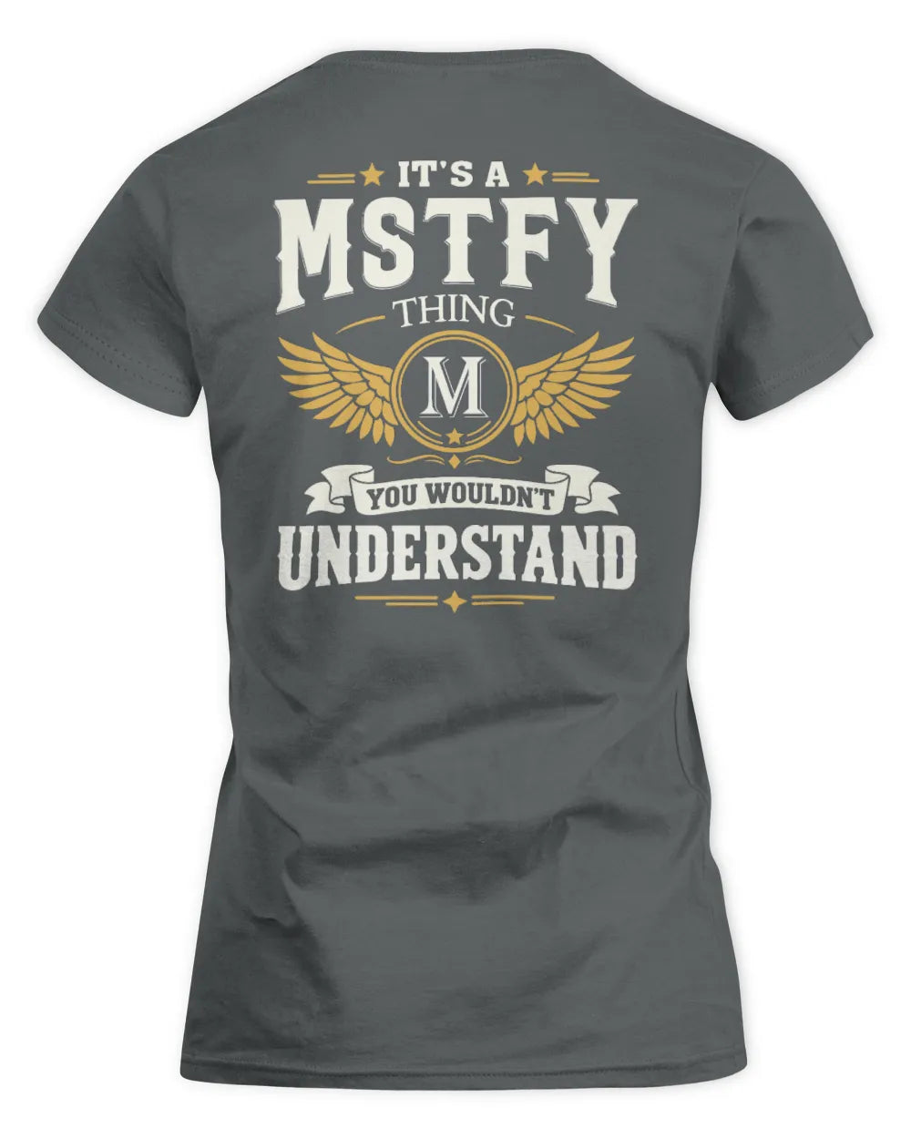 MSTFY KT06-M008 It’s a [NAME] Thing – You Wouldn’t Understand | Personalized Vintage T-Shirt - Women's Standard T-Shirt - Charcoal