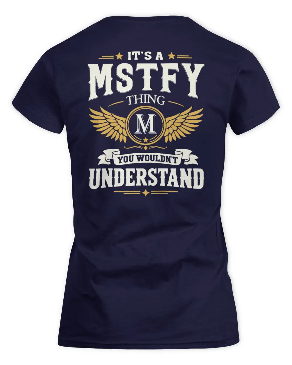 MSTFY KT06-M008 It’s a [NAME] Thing – You Wouldn’t Understand | Personalized Vintage T-Shirt - Women's Standard T-Shirt - Navy