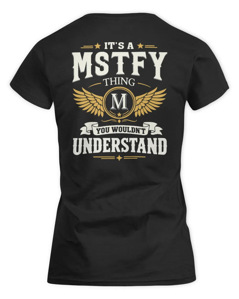 MSTFY KT06-M008 It’s a [NAME] Thing – You Wouldn’t Understand | Personalized Vintage T-Shirt - Women's Standard T-Shirt - Black
